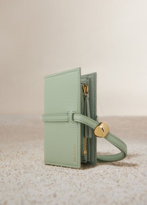 Edition Textured Duo Fresh Almond Polene Kayé Card Holder | SN-PLN365075