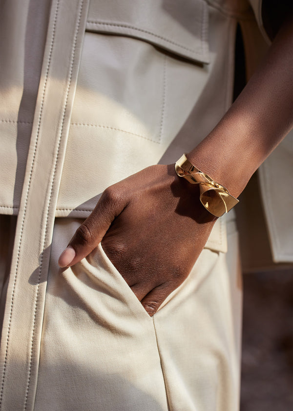 Edition 24 Carat Gold Gilded Polene Éole Cuff | SN-PLN364985