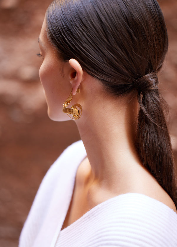 Edition Gilded Polene Éole Spiral Earrings | SN-PLN364999